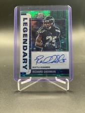 2022 Contenders OPTIC RICHARD SHERMAN Legendary Green Pulsar Auto /25