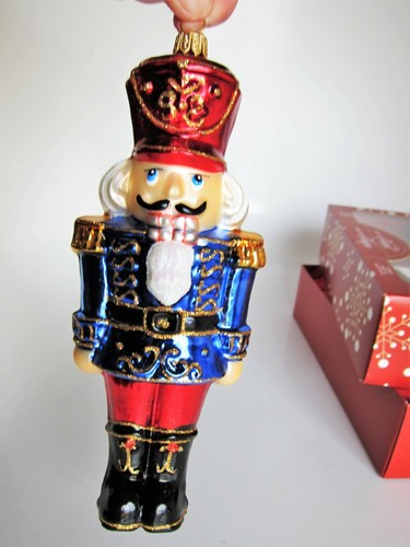 Glass Nutcracker Max Glass Kowalski Family POLAND Glittery 7" Christmas Ornament - Picture 5 of 12