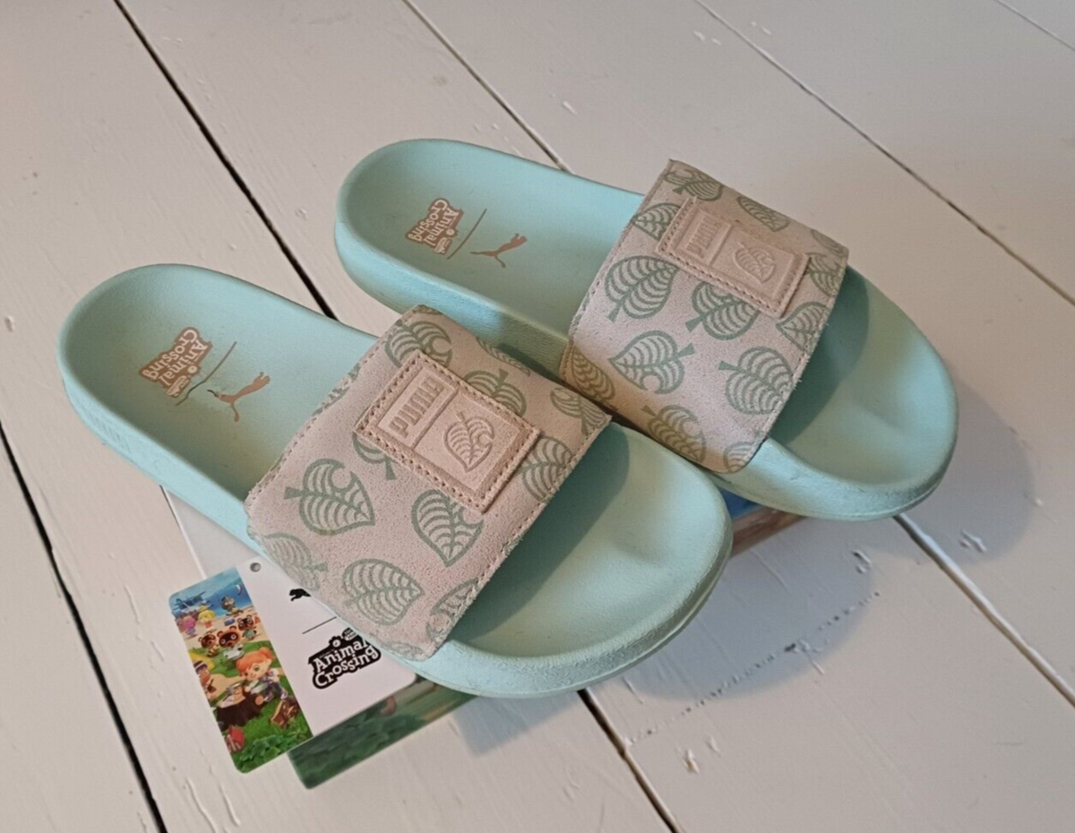 PUMA x Nintendo Leadcat Animal Crossing Slides UK Size 3 | eBay UK