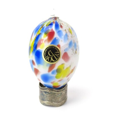 Exbor Glas Ei / Osterei Ostern Baumschmuck Czech Glass Easter Egg Ornament #5