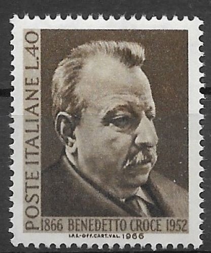 ITALY REPUBLIC 1966 - "BENEDETTO CROCE" - MNH** - Picture 1 of 1
