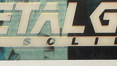 Metal Gear Solid Trading Cards Rex #64 1998. MISALIGNMENT ERROR +9
