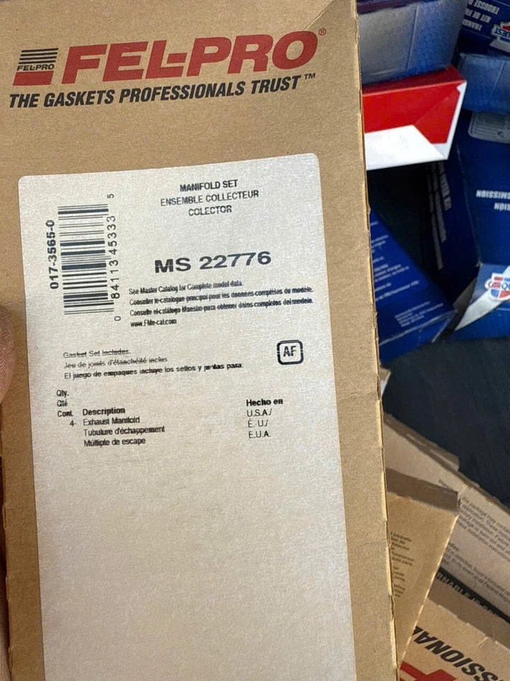 Juego de juntas de colector de escape Fel-Pro MS 22776 para modelos seleccionados de Volvo 76-95 Foto 2 de 2