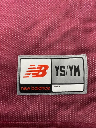 New Balance - Youth - Maroon - Jersey 100% Polyester Size YS/YM - Picture 2 of 5
