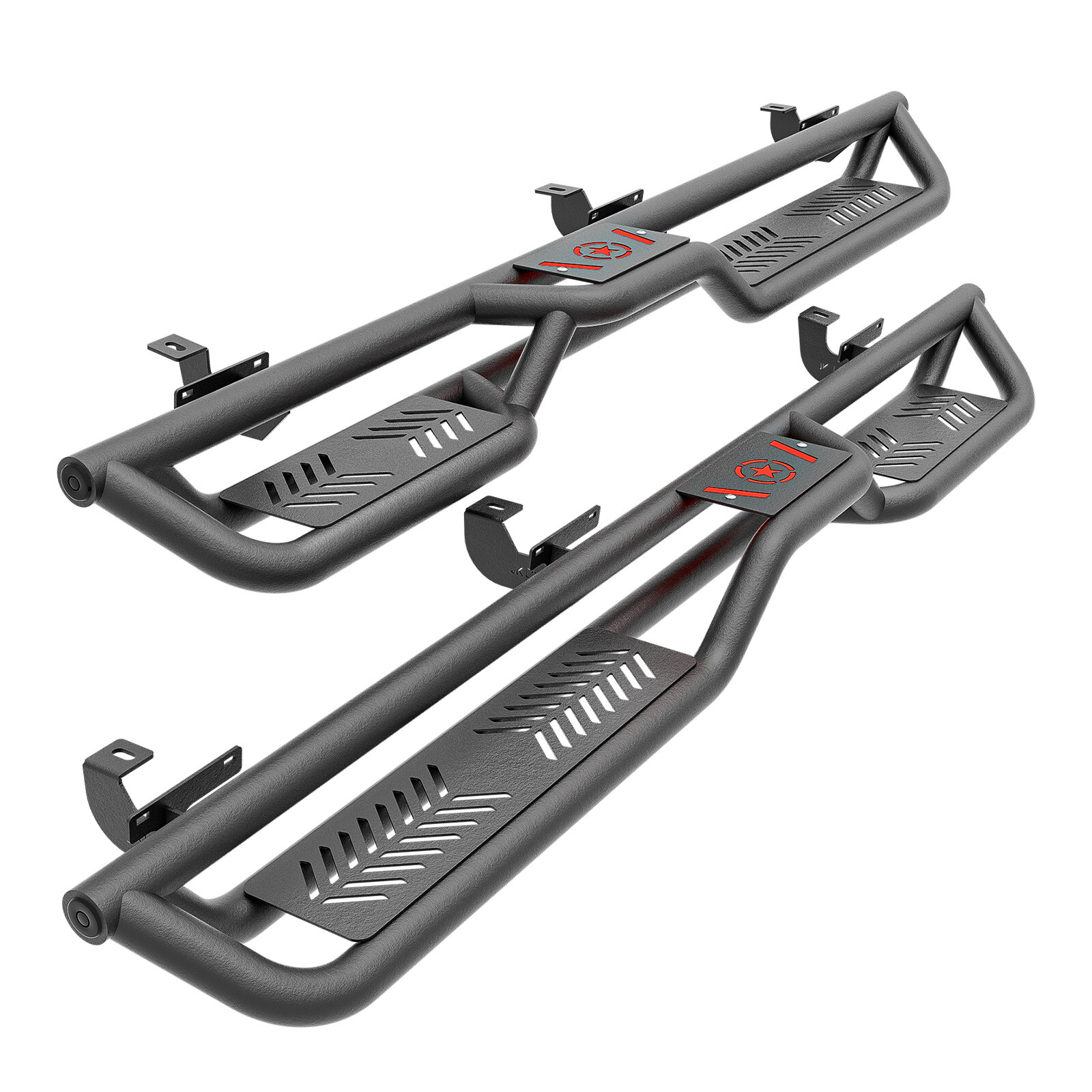 6'' Side Steps Running Boards For 18-2025 Jeep Wrangler JL JLU Unlimited 4 Doors