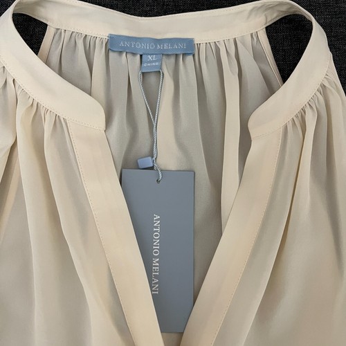 NWT ANTONIO MELANI Silk Tank Blouse Top - Size XL - Picture 6 of 9