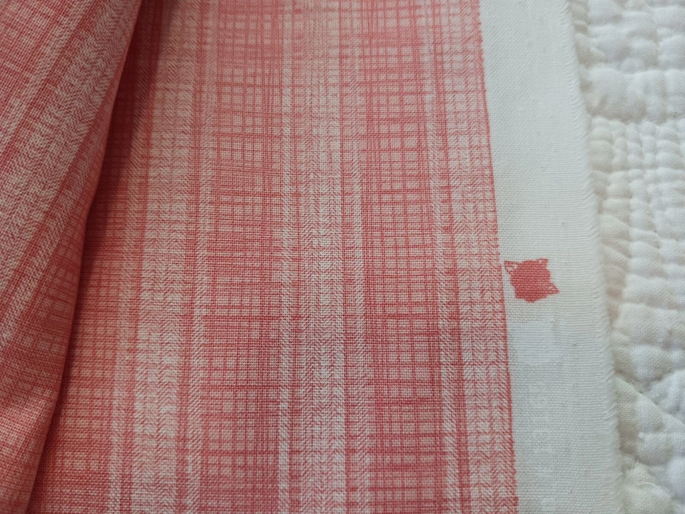 Stack Peach Cotton Fabric  5 Pcs Polka Dots Plaid Kate & Birdie Brother Sister D - Image 4 of 4