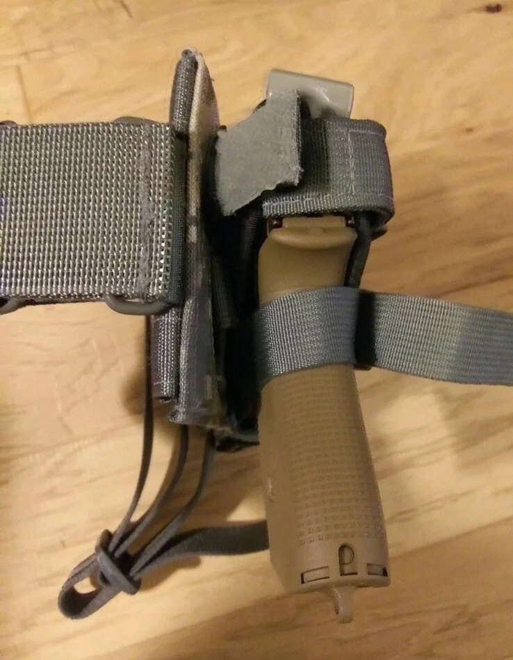 fits Glock 22 23 27 .40 🇺🇸 Holster Heavy Canvas Leg Drop Camo Molle w/ flag - Image 3 of 4