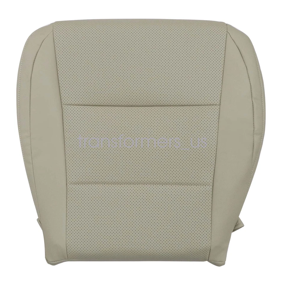 Fits 2013 2014 2015 Lexus ES350 DRIVER Bottom Perforated Leather Seat Cover Tan - Image 2 of 4