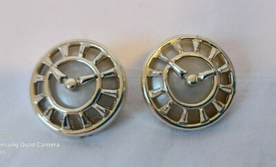 Ohrclips Vintage Uhr Clips Ohrschmuck Modeschmuck Versilbert France
