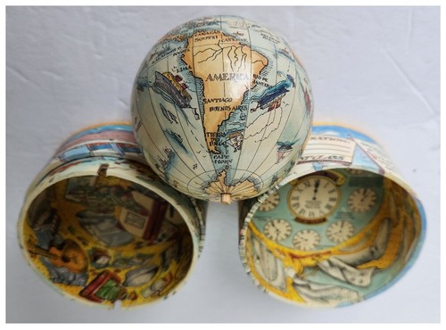Traveler`s World Globe in a Box (Authentic Models #MS021) LN-/VG+; Vintage - Bild 5 von 8