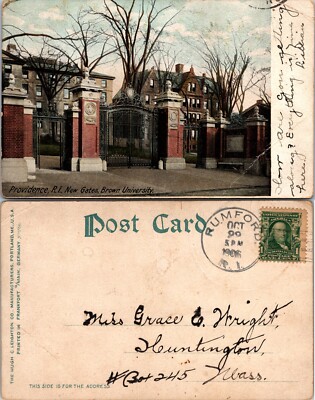New Gates Brown University Providence Rhode Island RI Postcard
