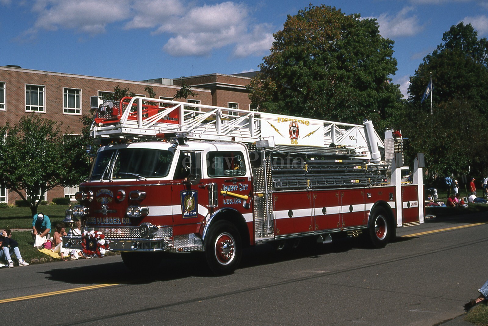Fire Apparatus Slide Jewett City Fire Department American LaFrance Ladder eBay