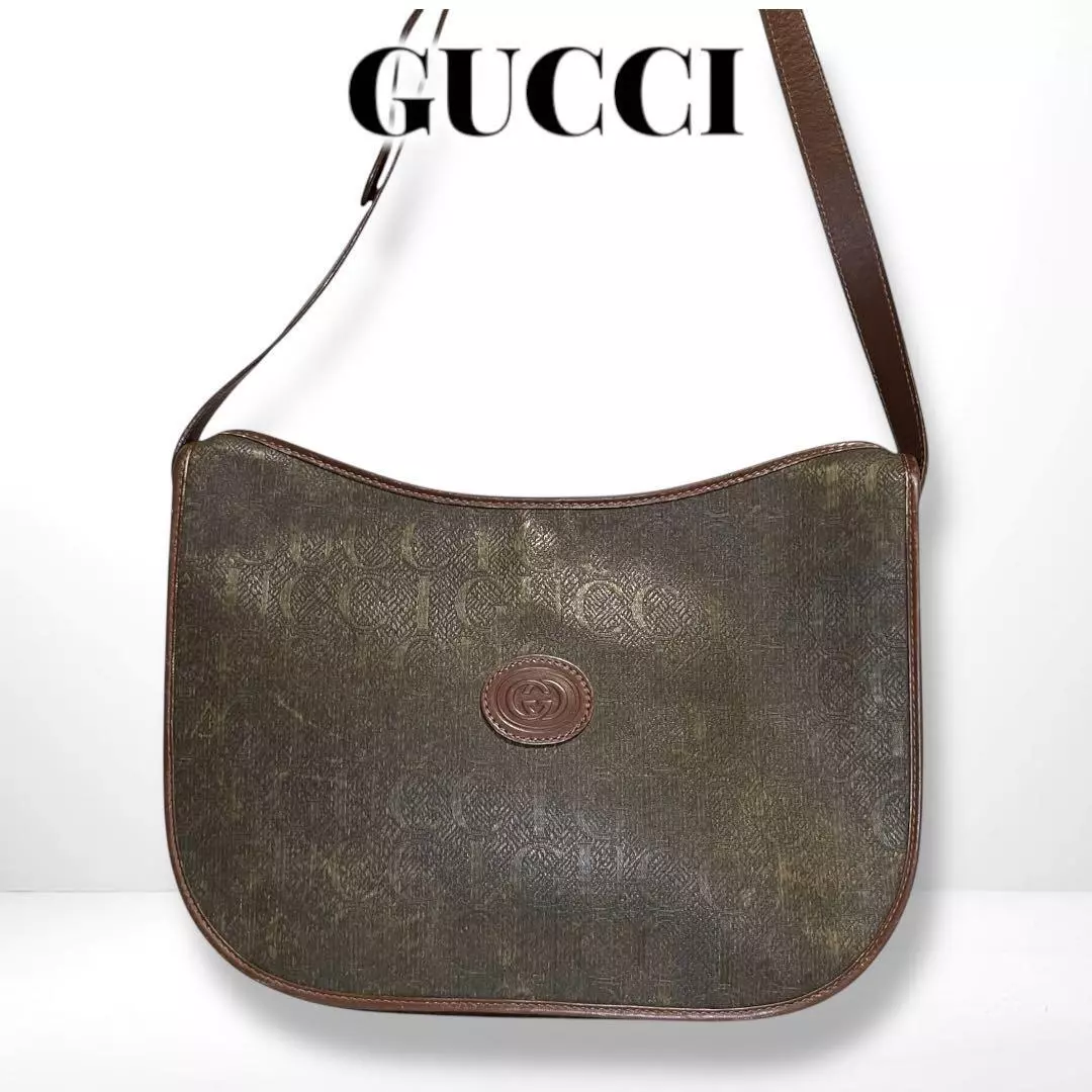 GUCCI Ancien sac à bandoulière Gucci cuir marron #PCE15R
