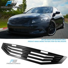 For 08-10 Honda Accord Coupe Mugen Style Front Upper Grille Grill Matte Black