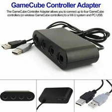 For Nintendo Switch Wii U & PC USB NEW TURBO GameCube Controller Adapter 4 Port