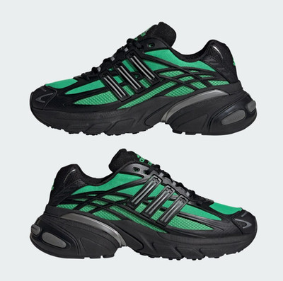 $190 NEW Men's Adidas AdiStar XLG 2.0 HQ7551 Black Green Running Shoes JH5523