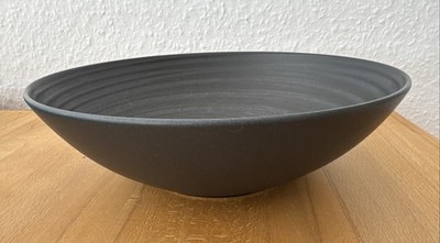 CreaTable Lava Stone Salstschüssel Elements Collection Schwarz 24cm SEHR GUT-RAR