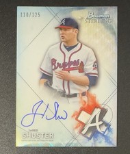 Jared Shuster 2021 Bowman Sterling Prospect Wave Refractor AUTO /125 #BSPA-JSH