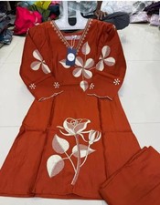 Women New Tranding Traditional Designer Kurta With Pant . Size M To 3xl