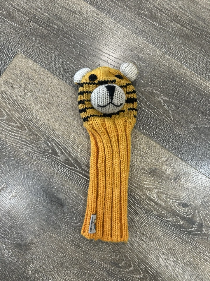 Sunfish Tiger Driver Headcover Discontinued Golf  Knit Wool - Image 3 of 3