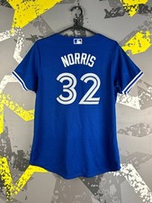 Blue Jays Norris Jersey MLB Baseball Shirt Majestic Made in USA Women M ig93