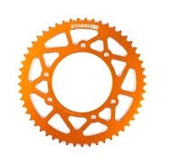 Kettenblatt 53 ZäHne-420 Stage6 Alu Cnc, Orange FüR Derbi Senda DRD Pro / Racing