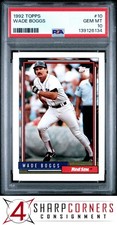 1992 TOPPS #10 WADE BOGGS RED SOX HOF PSA 10