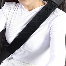 Seat Belt Cover Pad Car Accessories Car Seat Belt Pads Black 15.5inches