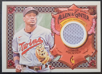 2022  Topps Allen & Ginter #AGRA-JP Jorge Polanco Relics Patch - Minnesota Twins