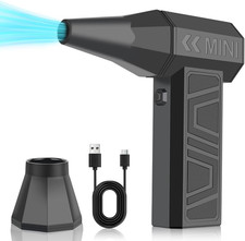 X3 Cordless Air Duster 130,000RPM High-Speed Mini Blower, 4-Gear Adjustable Powe