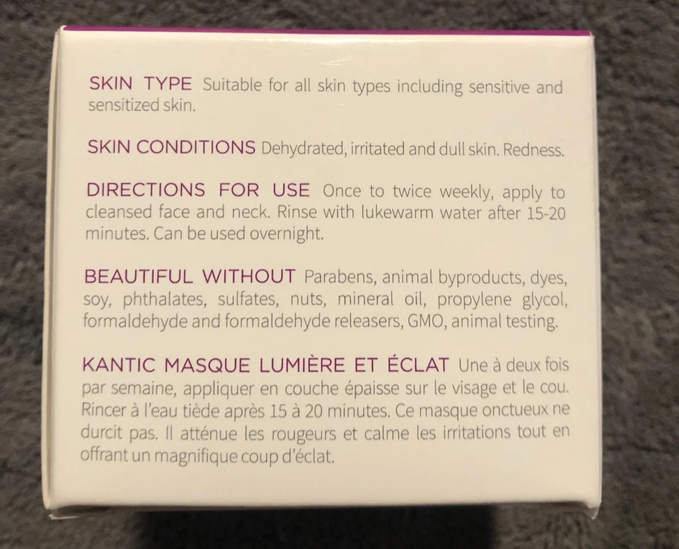 New Alchimie Forever Kantic Brightening Moisture Mask 100ml Anti-Aging Redness - Image 3 of 3