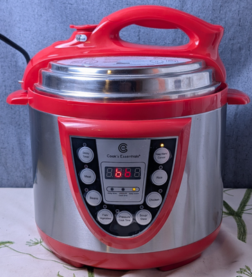 #ad Cook#x27;s Essentials 4QT Electric Pressure Cooker Red K43547172000 Slow Cooker Pot $48.99