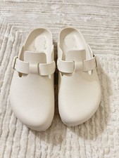 New Birkenstock Boston Essentials EVA clogs in Eggshell Size 41/ 10-10.5