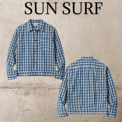 SUN SURF Lot No. US15901 UNION SUPPLY PALAKA CHECK SHIRT BLOUSE