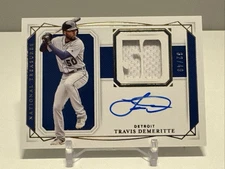 Travis Demeritte 2020 National Treasures  Auto Relic Rc Sp 32/49 On Card Auto