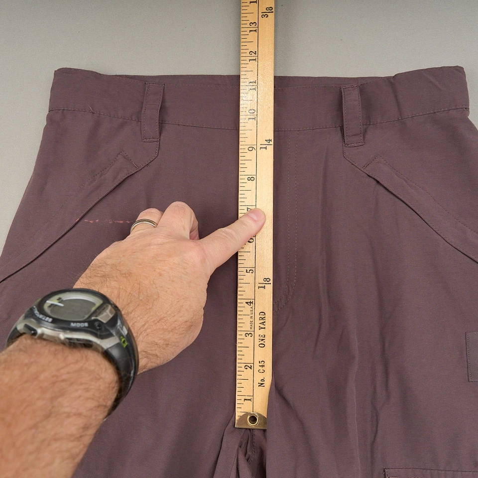 ALO All That Cargo Pocket Pants Women XS Plum Waist Zip Pockets Adjustable Waist - Image 4 of 4
