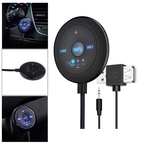 2 In 1 FM Bluetooth 5.0 Sender Empfänger AUX Audio Adapter Für Auto TV - Afbeelding 4 van 7