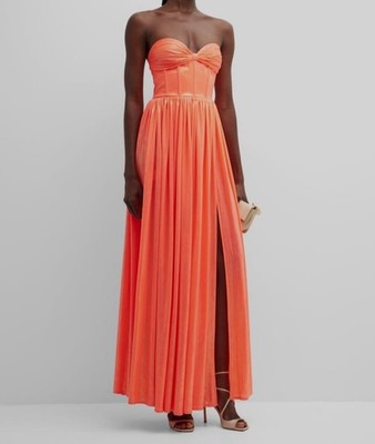 Bronx & Banco Women's Pink Florence Strapless A-Line Bustier Dress Size XL  | eBay