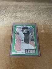2021 Panini Prizm Johnny Bench Old School Green #OS-8 Cincinnati Reds