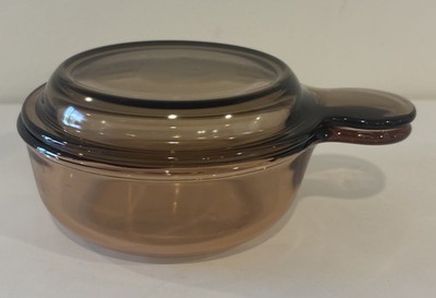 Vintage Corning Ware V-150-B Vision Grab It Bowl with Lid P-150-C