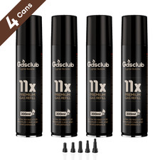 4 Can GasClub Lighter Gas Refill Butane 11X High Purity Fluid Fuel Ultra Refined