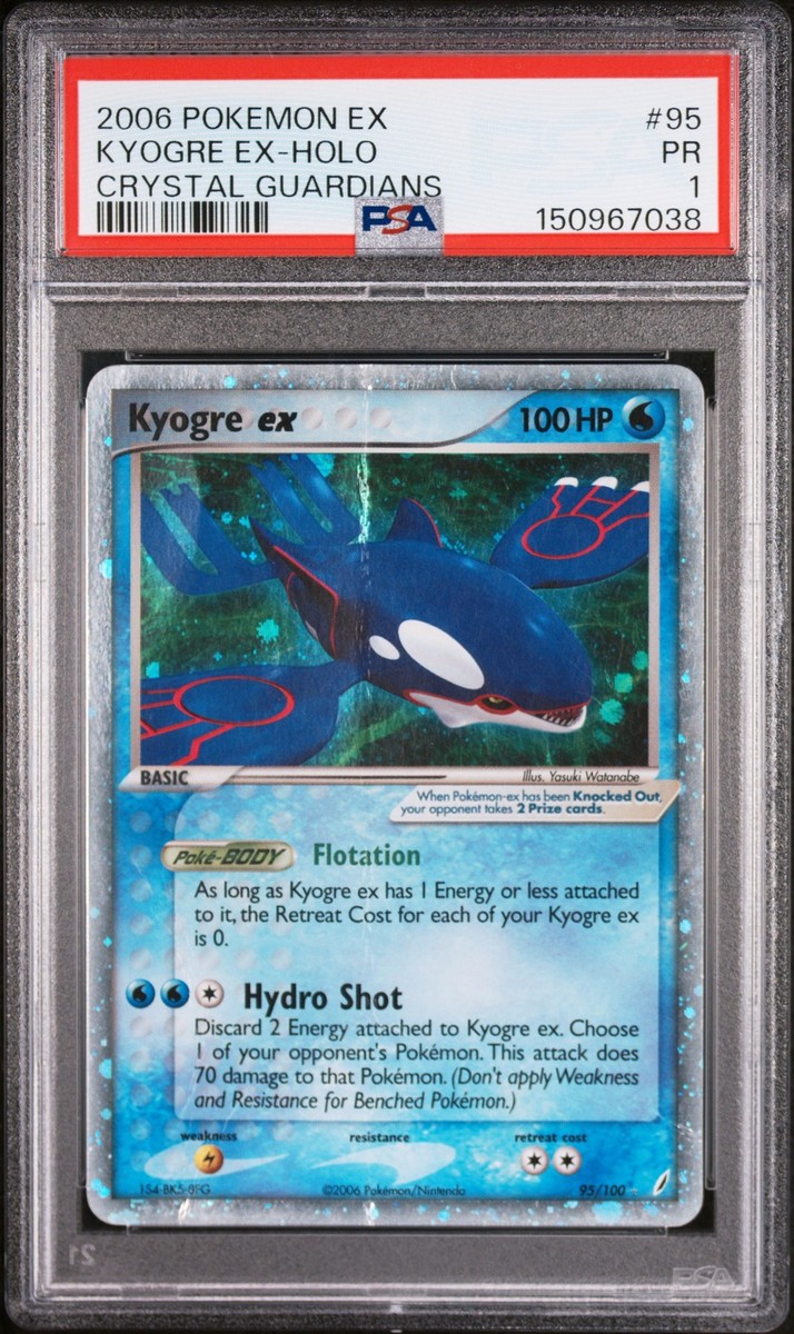 Kyogre ex 95/100 Crystal Guardians Holo for sale online | eBay