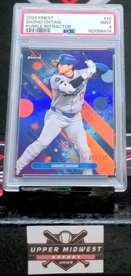 2025 Topps Finest - Common Shohei Ohtani #16 Purple Refractor /250