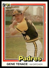 1981 Donruss Gene Tenace San Diego Padres #241 21524