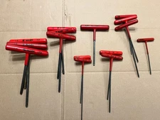 15 Eklind Allen Key T Handle Hex Wrench SAE Standard Imperial Bulk Lot EUC