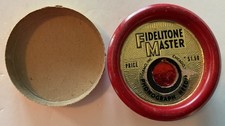 Vintage FIDELTONE MASTER leere Phonograph Nadelbox 