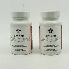 2 PACK Amare GBX Burn Pack Fat Burner Weight Management NEW Best By 10/25 NEW