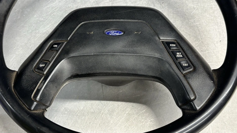87-91 Ford Bronco F-150 F-250 Econoline XLT Steering Wheel W/Cruise Control — 第 2/4 张图片