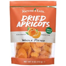 Nature's Eats Dried Apricots, Whole Pitted, 4oz